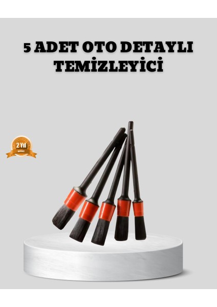 Araç Detay Temizlik Fırçası 5’li Set Çizmeyen Kıl Çok Yönlü Kullanım - FEİ2563-1893