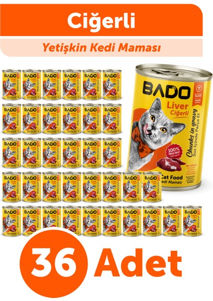 Yetişkin Yaş Kedi Maması Ciğerli 400GR 36'lı