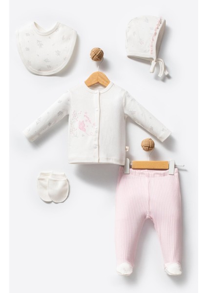 Pretty Girl Kız Bebek 5 Parça Hastane Çıkış Seti