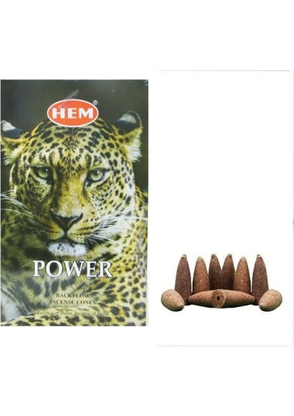 Power Backflow Konik Tütsü 120 Adet – Şelale Buhurdanlık Geri Akış Tütsüsü