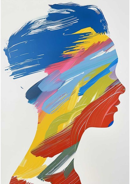 Dinamik Insan Profili Modern Sanat Kanvas Tablo fiyatları