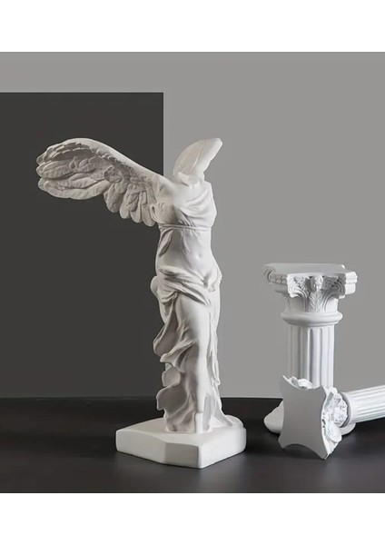 Antik Yunan Başsız Venüs Zafer Tanrıçası Taş Döküm Antik Heykel Biblo 38 cm modelleri