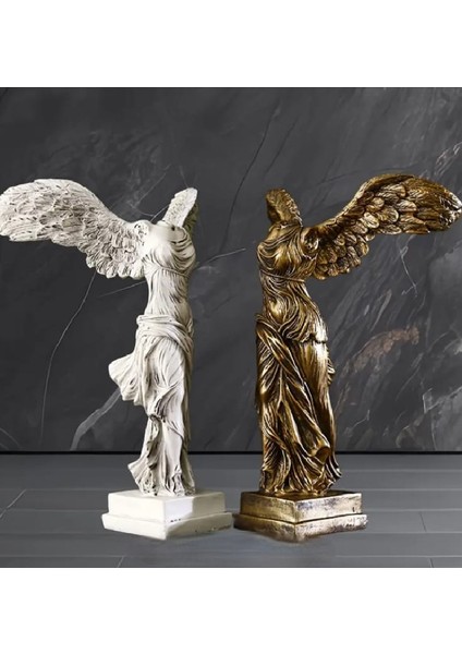 Antik Yunan Başsız Venüs Zafer Tanrıçası Taş Döküm Antik Heykel Biblo 38 cm indirimleri