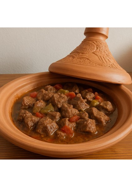Fas Tajine Güveç Kapaklı Pişirme Tavası 27 cm fiyatları