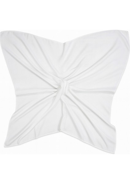 Kadın Düz Beyaz Eşarp – Soft Dokulu Minimal Tasarım fiyatları