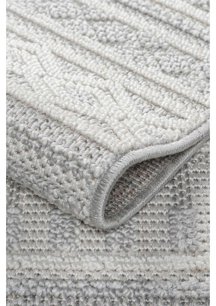 Gri Krem Bukle Dokuma Halı – Yumuşak Dokulu, Antialerjik, Kaymaz Tabanlı Salon, Oturma Odası ve Koridor Halısı modelleri