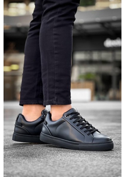 Kb-Bx1 Kuback Siyah Cilt Yüksek Siyah Taban Günlük Erkek Ayakkabı modelleri