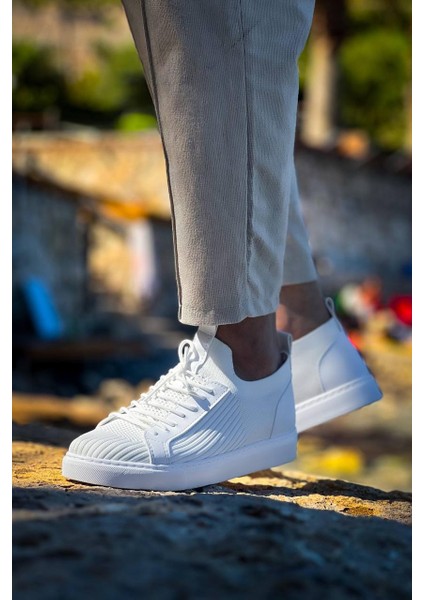 KB-112 Kuback Beyaz Triko Bağcıklı Günlük Erkek Ayakkabı indirimleri