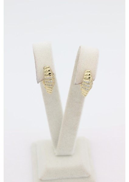 Stil Incisi/xupıng Jewelry Bies Zirkon Taşlı Küpe