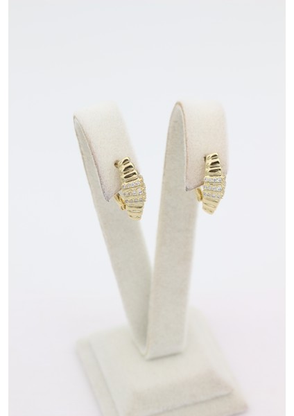 Stil Incisi/xupıng Jewelry Bies Zirkon Taşlı Küpe fiyatları