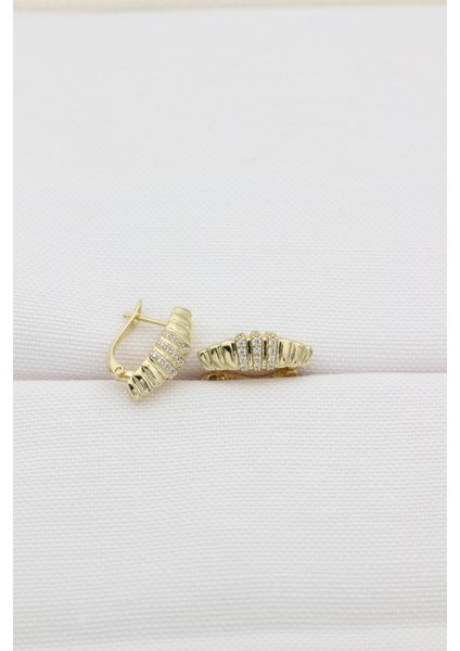 Stil Incisi/xupıng Jewelry Bies Zirkon Taşlı Küpe modelleri