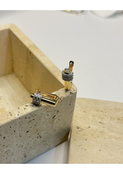 Zikon Taşlı Dikdörtgen Küpe fiyatları