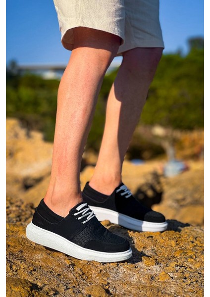 KB-042 Kuback Bağcıklı Siyah Günlük Erkek Ayakkabı