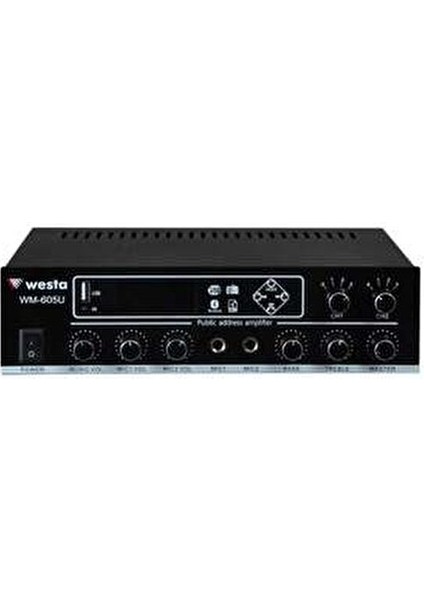 WM-605U 100 Watt Trafolu Amfi 9,2 Kanal Bluetooth Bağlantılı Ses Sistemi fiyatları