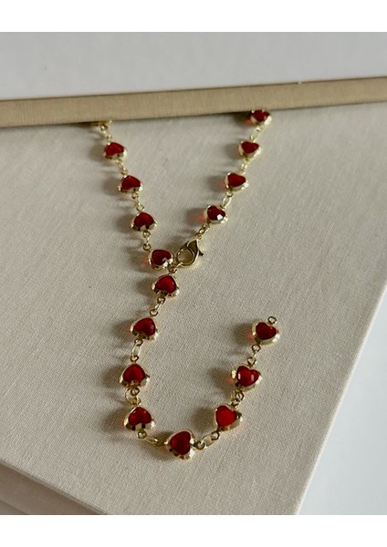 Kırmızı Kalpl Y Kolye fiyatları