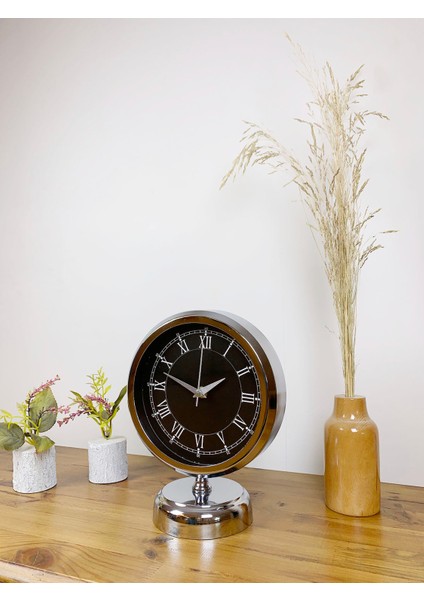 25 x 20 cm Krom Zarif Masa Saati fırsatları