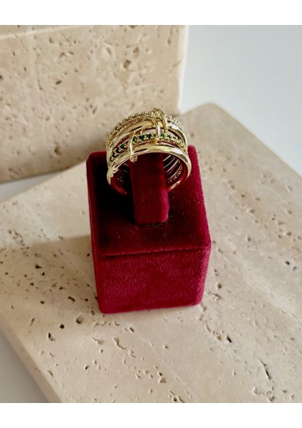 4'lü Green Aura Yüzük fırsatları