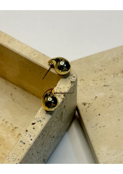 Gold Bottega Damla Küpe modelleri