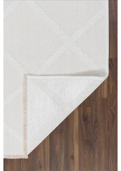 Rodney Vl Yıkanabilir Kaydırmaz Çift Taraf Pamuk Dokuma Beyaz Rix Premium Kalite Kilim modelleri