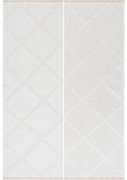 Rodney Vl Yıkanabilir Kaydırmaz Çift Taraf Pamuk Dokuma Beyaz Rix Premium Kalite Kilim fırsatları