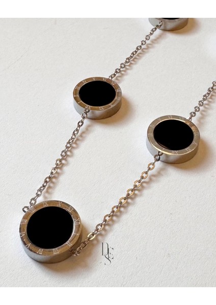 Silver Roma Harf Kolye modelleri