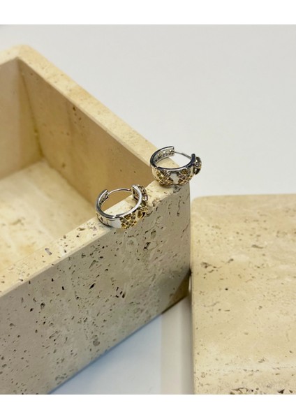 x Taş Kaplama Halka Küpe modelleri