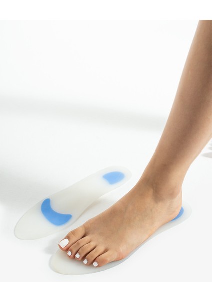 Yumuşak Silikon Jel Tabanlık Topuk Desteği & Ağrı Giderici Şok Emici Insole