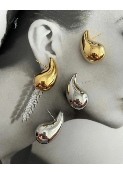 Silver Bottega Damla Küpe