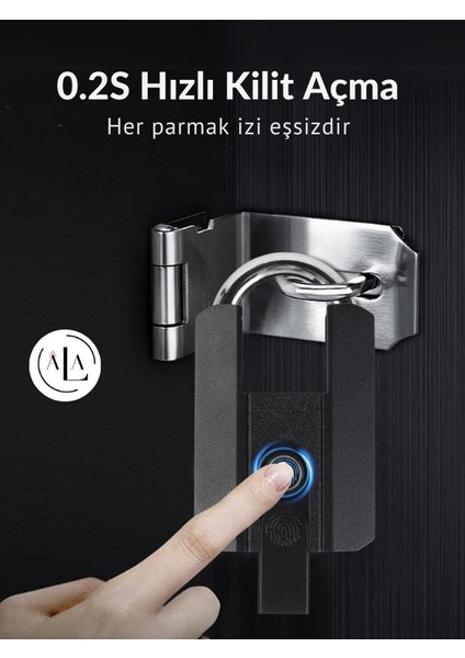 Akıllı Asma Kilit Parmak Izi, Anahtar ve Uygulama ile Açılabilir modelleri