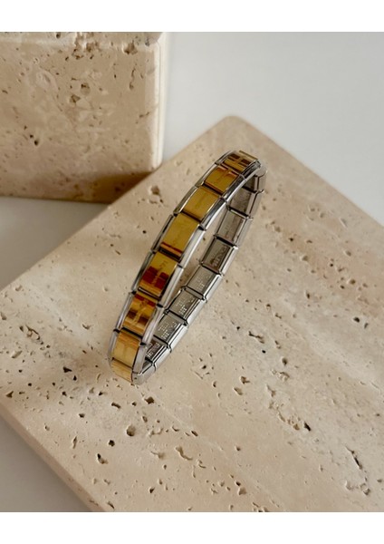 Silver Frame Italyan Bileklik