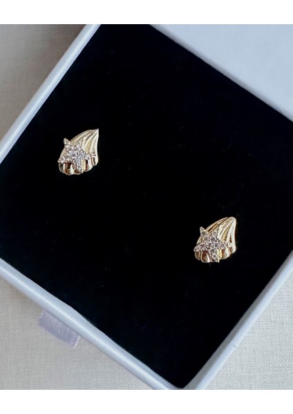 Mini Taşlı Deniz Kabuğu Küpe fiyatları