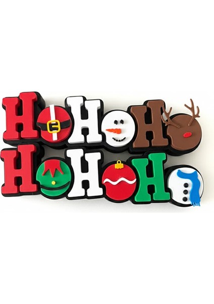 Ho Ho Ho Yılbaşı Dekor Seti – Figürlü Çiftli Noel Masaüstü Yazı fiyatları