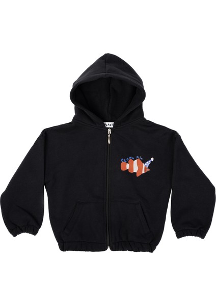 Unisex Midnight Fish Kapüşonlu Ceket