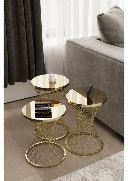 Pota Zigon Sehpa Gold Kaplama Bronz Ayna fiyatları