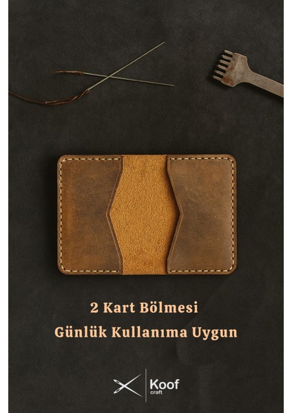 Slim Duo %100 Hakiki Deri Kartlık – El Yapımı, Minimal Kartlık, Hediyelik fiyatları