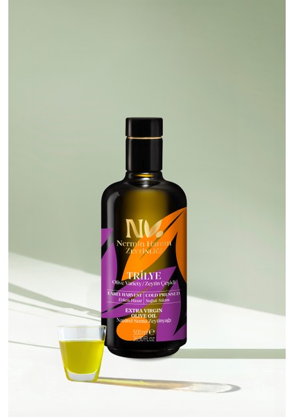 Trilye - Erken Hasat Soğuk Sıkım Zeytinyağı R. (500ML)