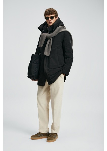 Comfort Fit Kapüşonlu Yaka Kaz Tüyü Dolgulu Mont Erkek Mont 112120257 fiyatları