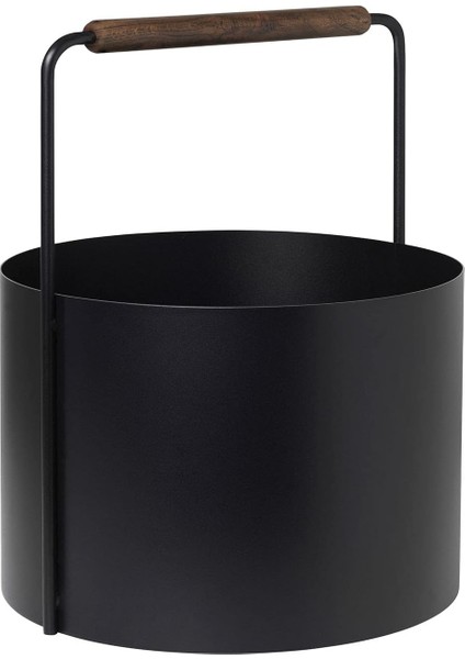 Kızıl Meşe Saplı Dekoratif Metal Odunluk Kova-Sepet-Şömine fiyatları