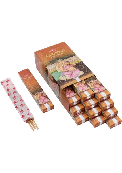 Frank Incense Masala Tütsü Seti (12’li) – Tütsü Reçinesi Kokusu, 65 Dk Yanış