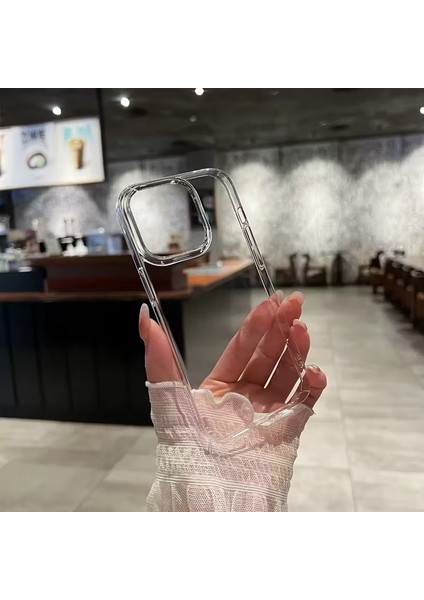 Iphone 16 Pro Sert Mika Kılıf Sararma Yapmaz Net Görüntü Darbe Emici Tam Kaplama