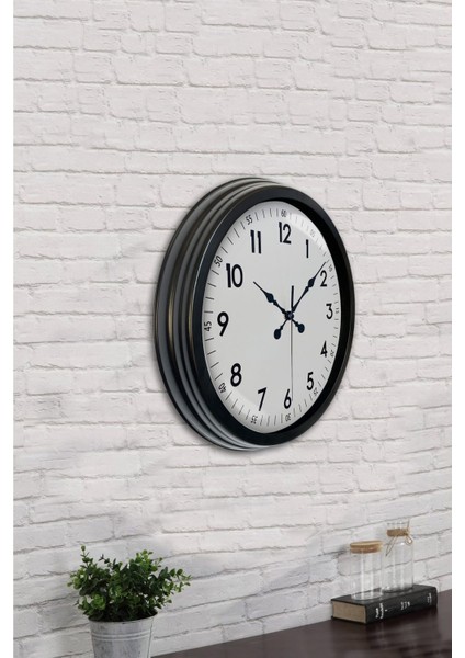 40 cm Siyah Asil Duvar Saati modelleri