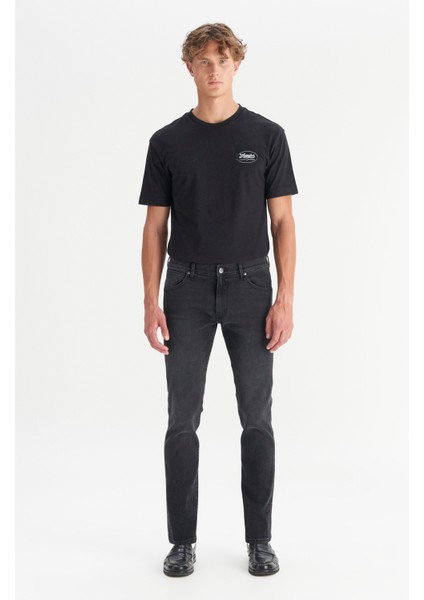 Pamuklu Slim Tapered Fit Cepli Esnek Jean Kot Denim Pantolon