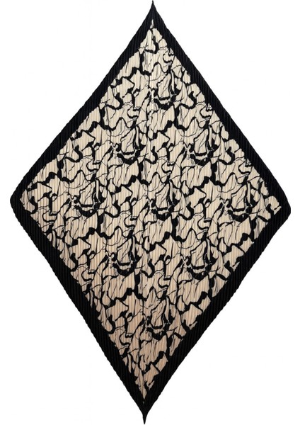 Siyah Desenli Piliseli Kadın Fular fiyatları