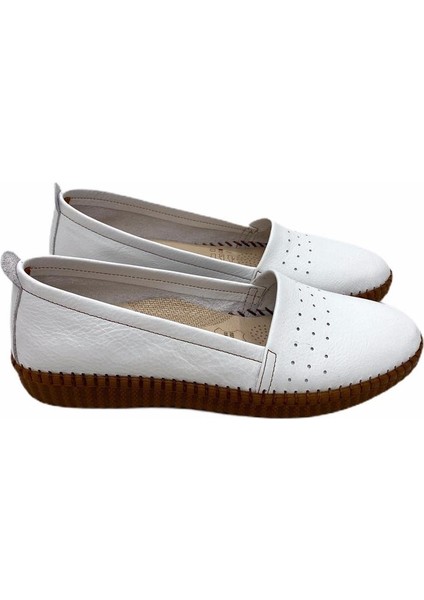 Tito Model Ortopedik Taban Orjinal Deri Babet Beyaz indirimleri