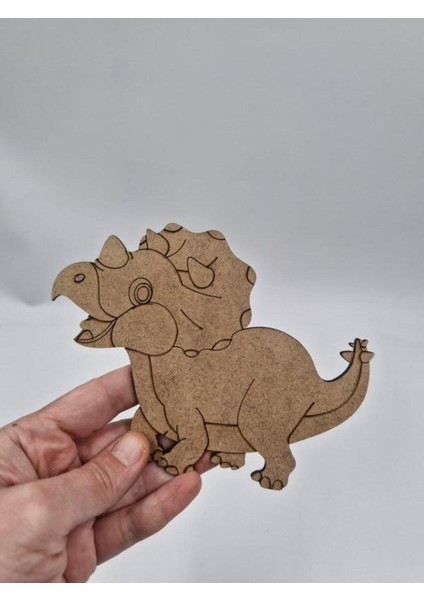 10 Adet Renkli Dinozor Modeli, Ahşap Boyama, Okul ve Etkinlik Malzemesi fiyatları