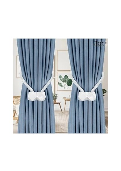 2 Adet Manyetik Klipleri Iç Dekorasyon Kare Model Toplayıcı Toka Tutucu Aksesuarı fiyatları