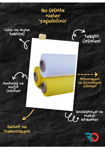 Serigrafi Baskı Ipeği - 27T Numara - Beyaz Polyester Mesh - 140CM x 100CM Rulo Kumaş (Cam, Seramik ve Ahşap Yüzeyler Için)