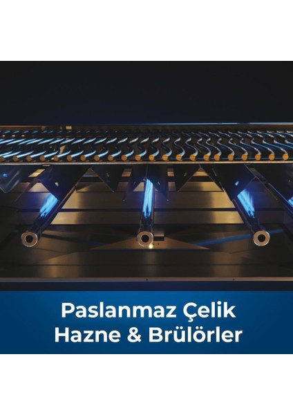 Built-In 700 Serisi 38 Tezgah Üstü Gazlı Mangal