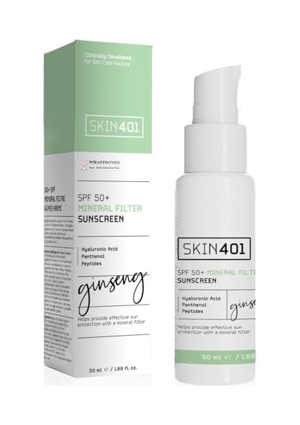 SKIN401 Spf 50+ Mineral Filter Sunscreen Mineral Filtre Güneş Kremi 50 ml modelleri