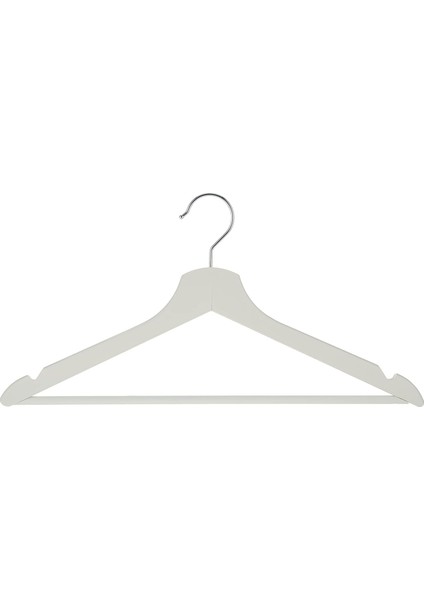 "bumerang" Ahşap Askısı, 8’li Paket, Masif Ahşap, Beyaz